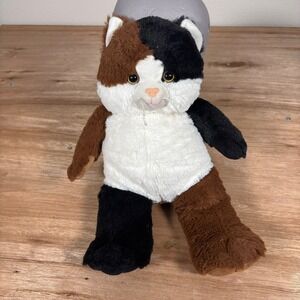 Vintage The Bear Factory Calico Cat Plush 15.5" Stuffed Animal Brown Black 2001